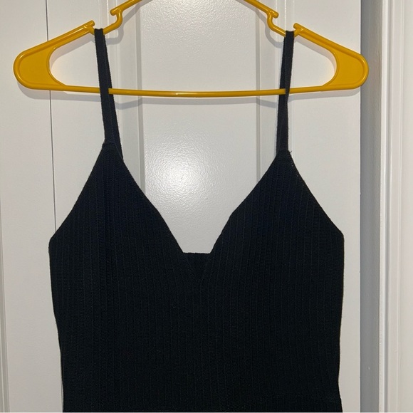 Cider Black Midi Knit Mermaid Dress - Picture 4 of 8